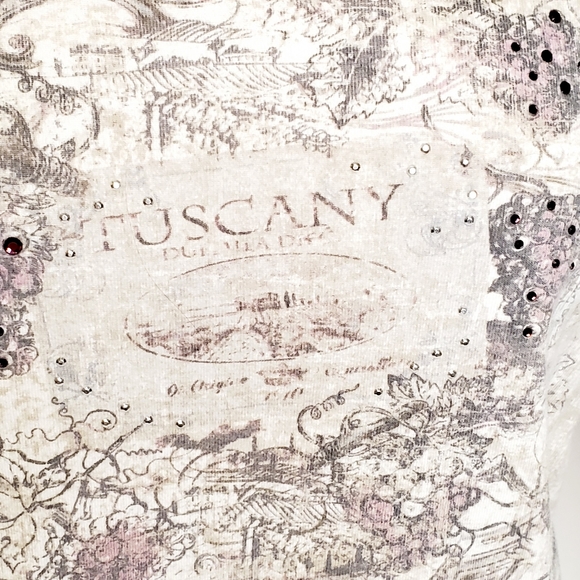 Nicole Miller 3/4 Sleeve Cotton Top - Picture 4 of 10